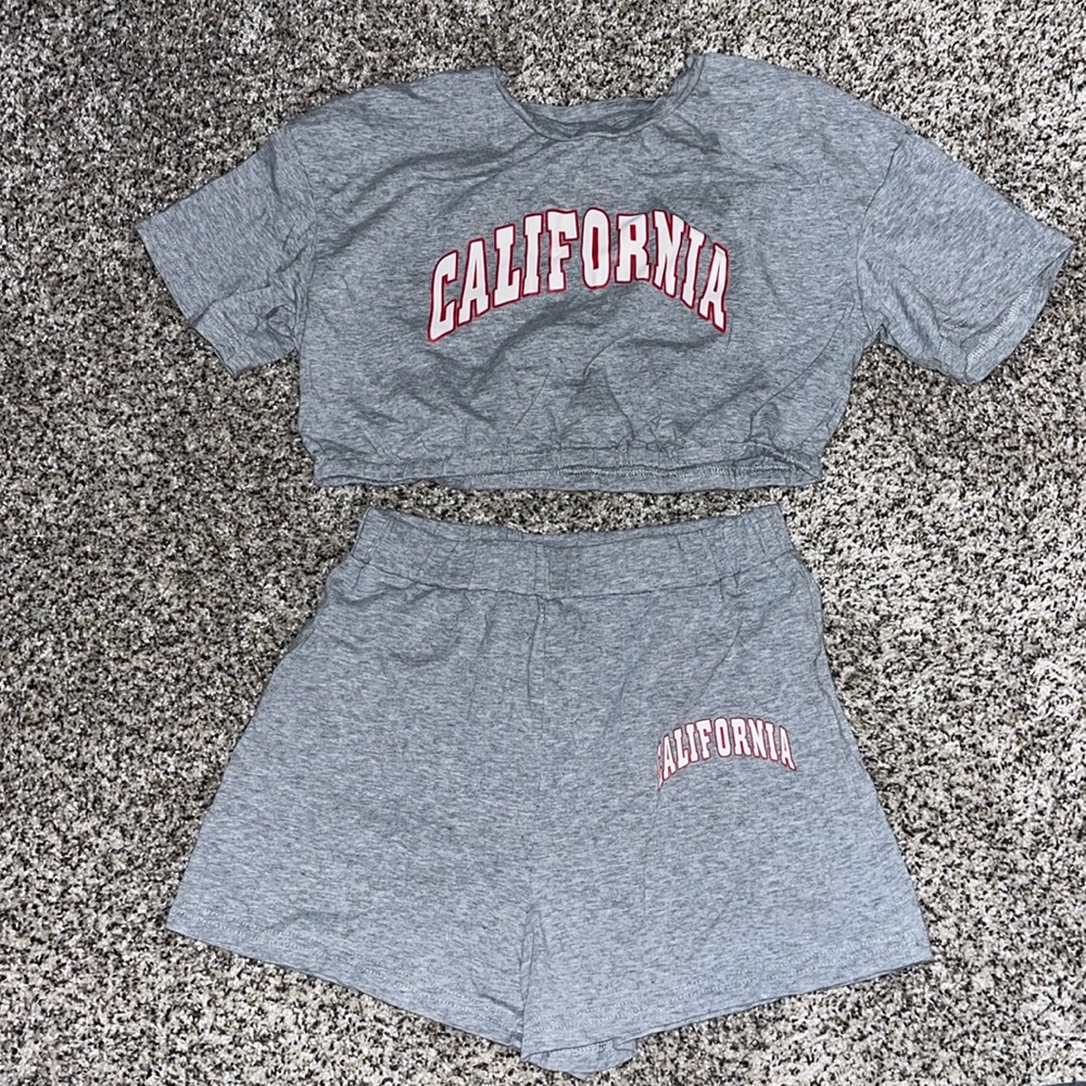 California short and shirt set